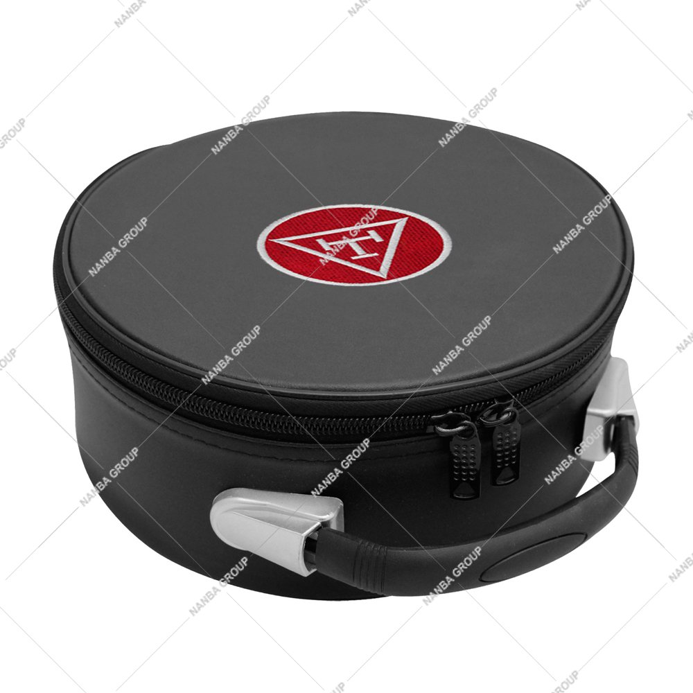 Photo-06 Black Royal Arch Red & Silver Imitation Leather Soft Carry Bag with Zipper Closure Lightweight Without Strap for Masonic Regalia - Image 1