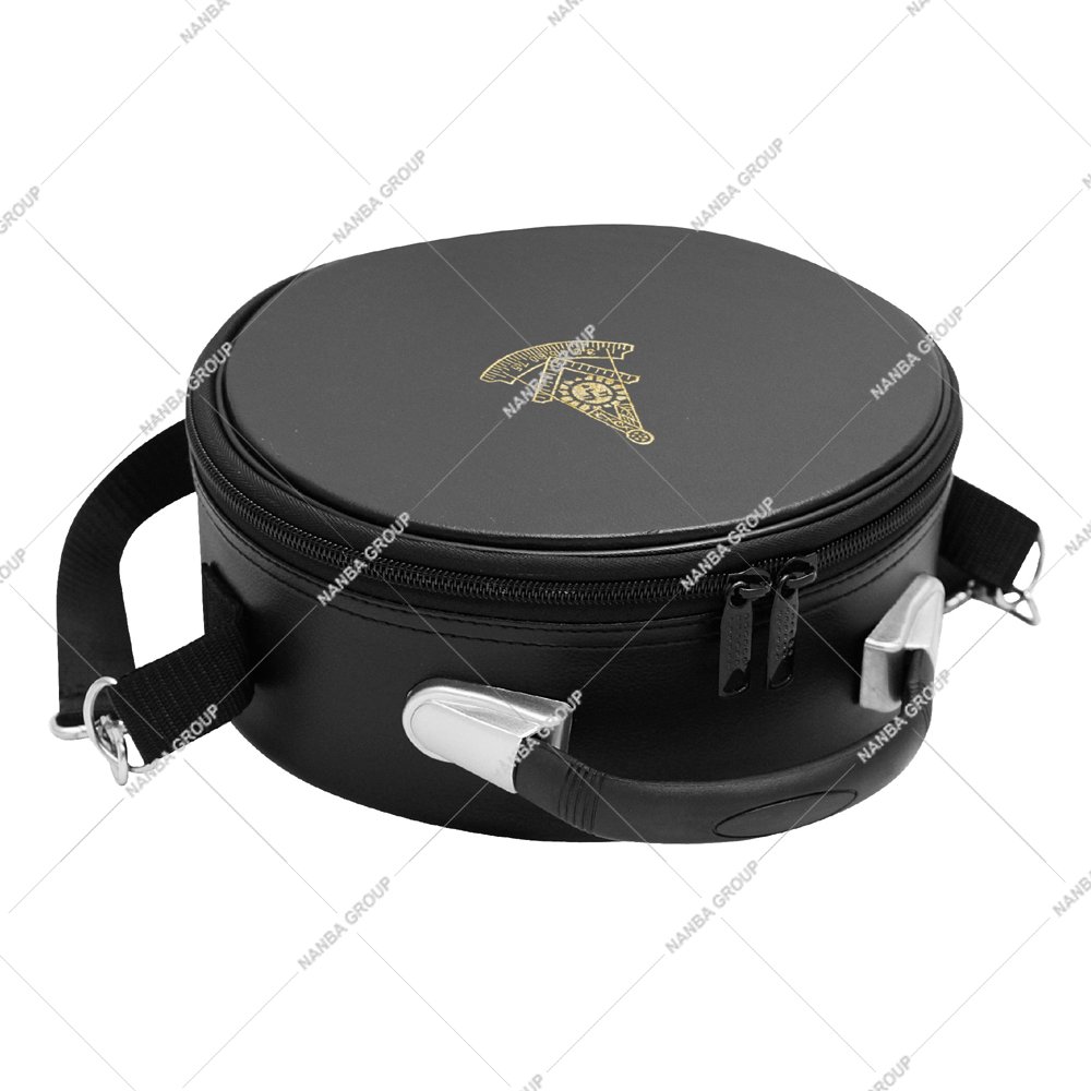 Photo-08 Wholesale High Quality Genuine Leather Masonic Past Master Square and Compass Cap Case | Custom Color Bags Supplier - Image 1