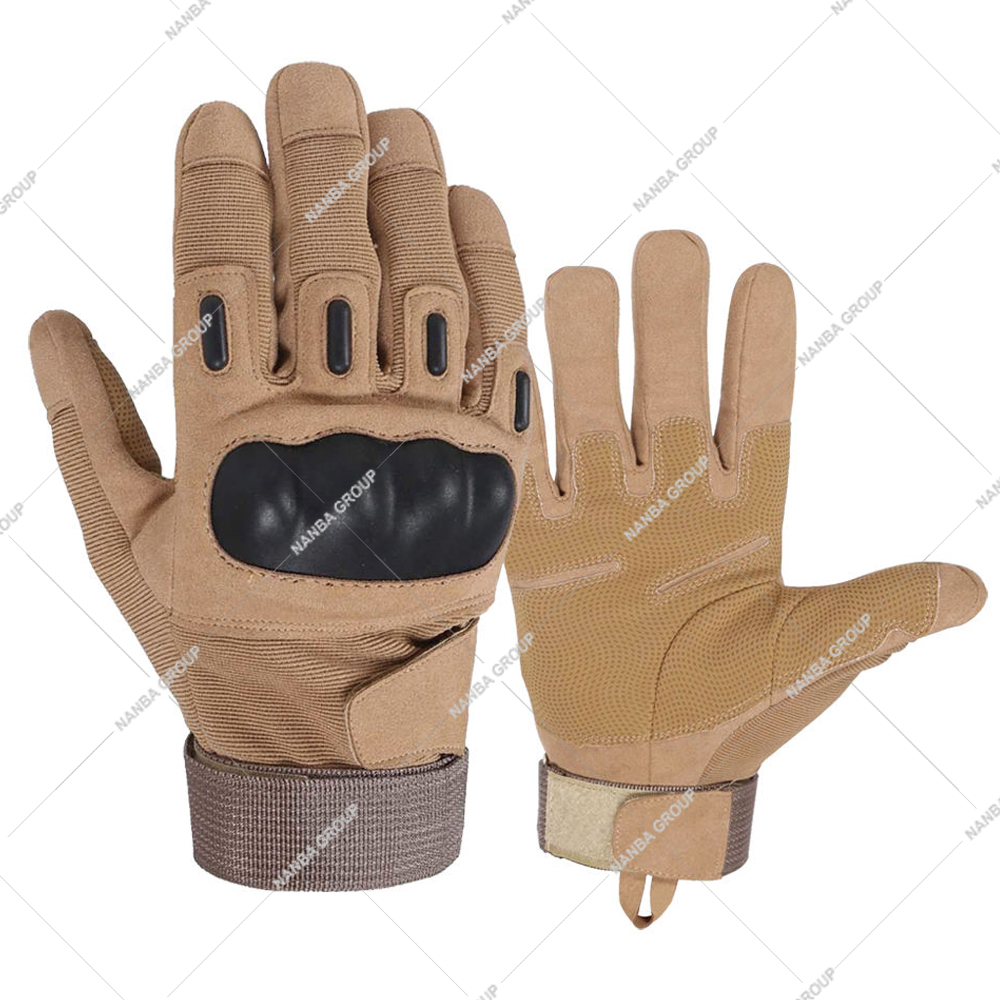 34 Custom Logo Custom Size Leather Full Finger Tactical Gloves Mechanical Gloves Polyester/Cotton Non-Slip Quick Drying Unisex - Image 1